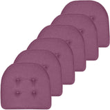 Sweet Home Collection Chair Cushion Memory Foam Pads Tufted Slip Non Skid Rubber Back U-Shaped 17