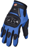 Street Bike Full Finger Motorcycle Gloves 09 (Large, black)